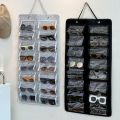 Compact Design 16 Slots Eyeglasses Stand Holder Space Saving Hanging Design Glasses Display Transparent Visible Dustproof Sunglasses Storage Bags Closet Storage. 