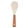 Rice Wooden Handle Rice Spatula Silicone Standing Paddle Heat Resistant Durable Kitchen. 