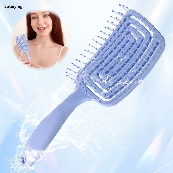Sutuiying%201PC%20Breathable%20Hair%20Brush%20-%20Wide%20Tooth%20Detangling%20Design%20Luxury%20with%20Air%20Cushion%20for%20Women/Men%20Daily%20Use%20Travel%20-%20Image%203