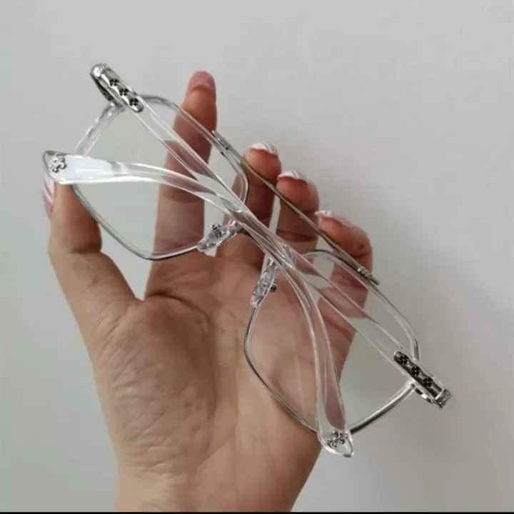 Transparent%20Lens%20&%20Square%20Polycarbonate%20Frame%20Sunglasses%20For%20Men%20-%20Sliver%20%7C%20Fashion%20Square%20Sunglasses%20For%20Men%20-%20Image%202