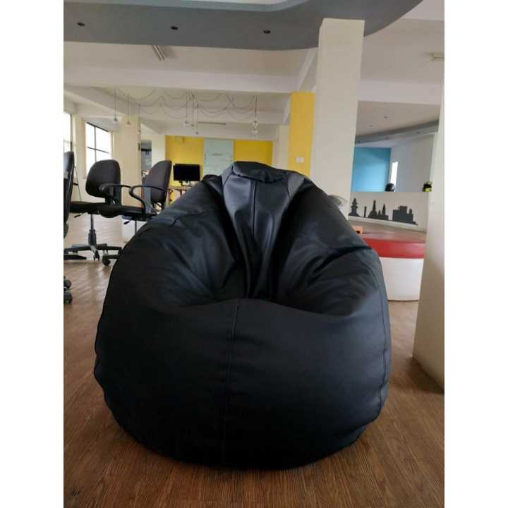 Fumo%20Classic%20Faux%20Leather%20Bean%20bag%20XXXL%20-%20Black%20(with%20beans)%20-%20Image%202