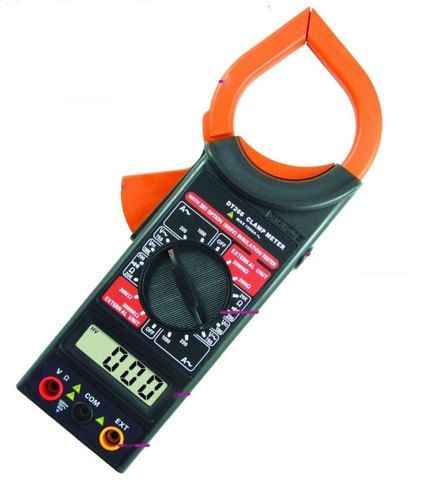 DT-266 Ac Dc Digital Clamp Multimeter Auto Ranging Amp Current Voltage Measurement Device, Ammeter Tong Tester with Accuracy Clamp meter