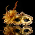 Dance Party Diamond Venetian Mask Feather Flower Wedding Carnival Performance Costume Sexy Lady Mask Masquerade Christmas. 