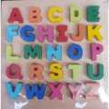 Wooden  ABCD Block/ Wooden Englinsh Alphabet Blocks of Capital letters By Mitrata. 