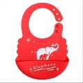Silicone Baby Bibs - Soft Silicone Bib with Food Catcher and Waterproof Material (Pack of 1). 