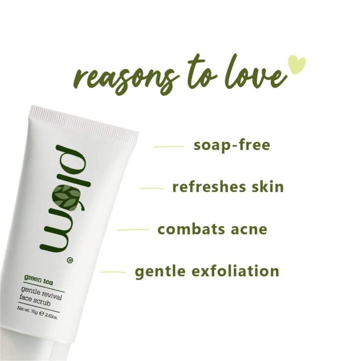 Plum%20Green%20Tea%20Gentle%20Revival%20Face%20Scrub,%2075g%20-%20Image%202