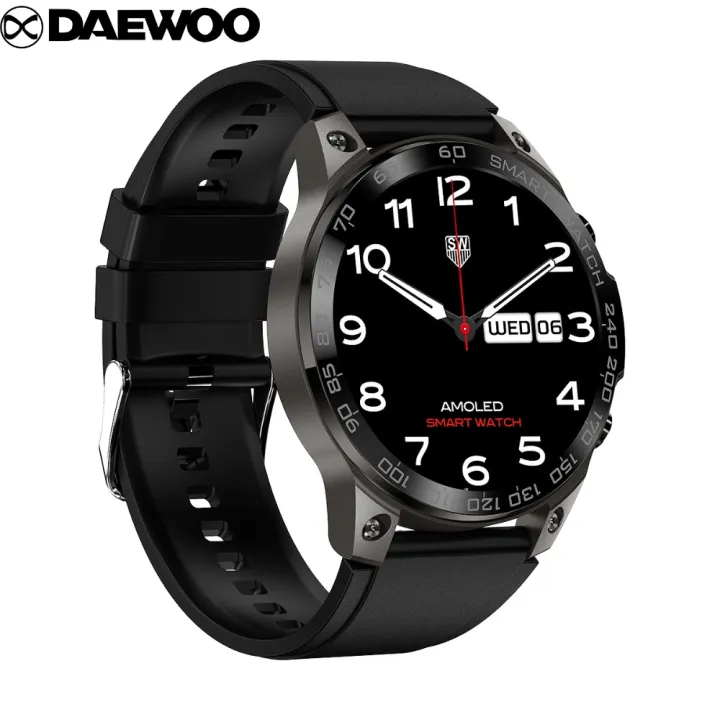 Daewoo%20Dream%20Series%20DM50%20Smartwatch:1.43"%20AMOLED%20HD%20Full%20Touch%20Screen,%20BT%20Call,%20BT%20Music,%20Blood%20Oxygen,%20NFC,%20Always%20On%20Display,%20Double%20Button,%20IP68%20Waterproof,%20400%20mah%20Battery,%20Siri%20Assistant,%20Lady%20Health%20-%20Image%204