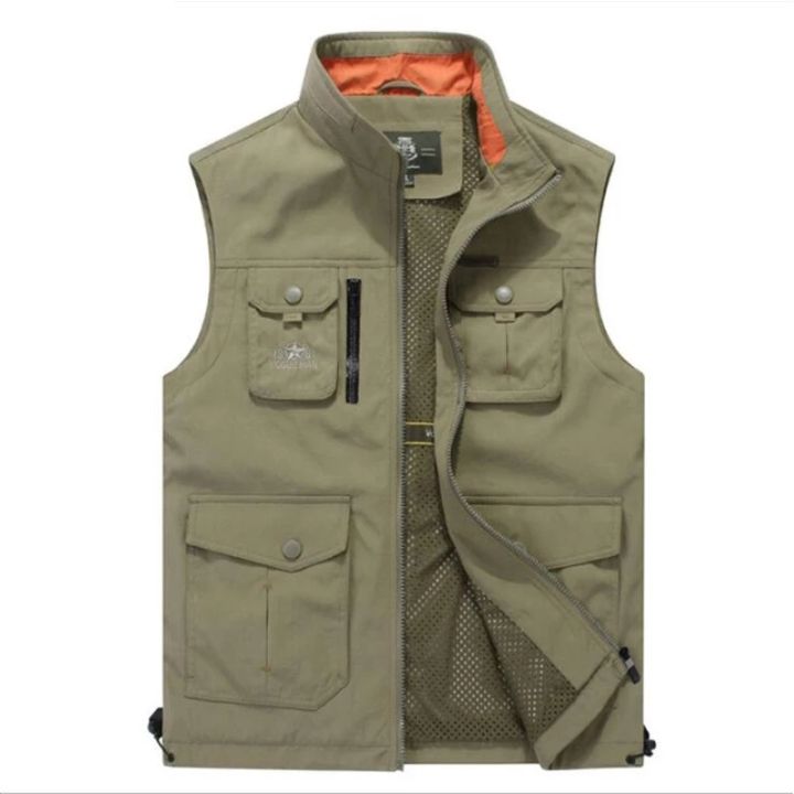 Army%20Green%20Color%20Polyester%20Front%20Pocket%20Design%20Half%20Jacket%20For%20Men%20%7C%20Trendy%20Solid%20Regualr%20Fit%20Sleeveless%20Jacket%20For%20Men%20-%20Image%204