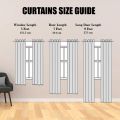 Semi Transparent Door Curtain (Pack of 2) | Naypa Fashion. 