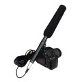 Em-2800A Professional Super Uni-Directional Condenser Microphone for DSLR, Movie Cameras, Reporting & Interviews – XLR, Noise Reduction, Battery-Powered, High Sensitivity. 