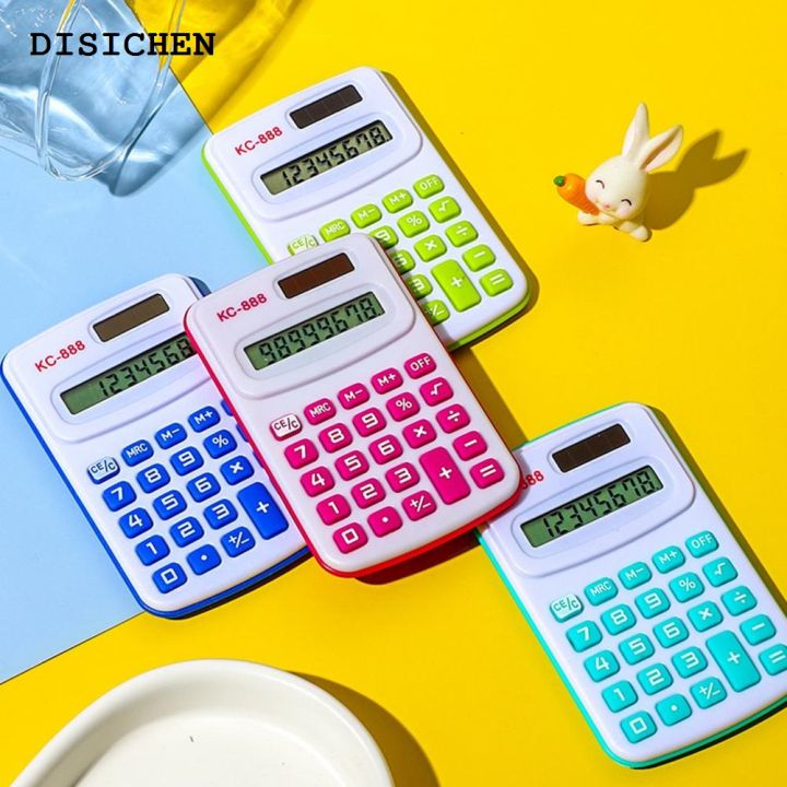 DISICHEN%20Bargain%20price%20Mini%20Calculator%20Sensitive%20Button%20Accounting%20Tool%20Portable%20Students%208%20Digits%20Pocket%20Calculator%20For%20Teacher%20Student%20School%20-%20Image%202