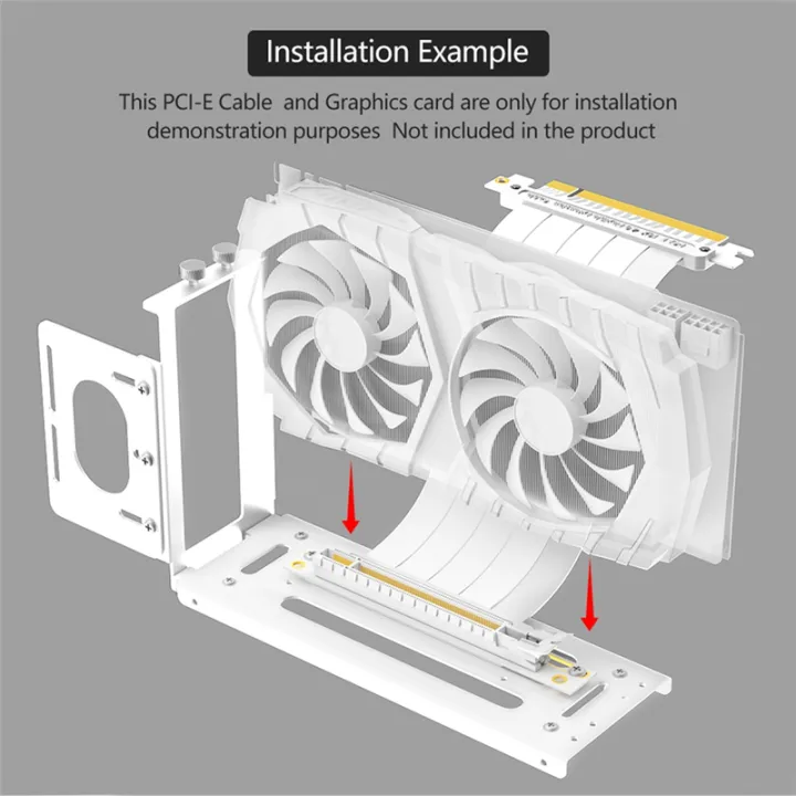 Vertical%20GPU%20Mount%20Bracket,2%20Graphics%20Card%20Steering%20Holder%20Slots%20with%20Hardware,EGPU%20Dock,External%20GPU%20Docking%20Station%20White%20-%20Image%208