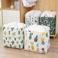 Durable Quality Large Sized Cotton Linen with PE Waterproof Coating Laundry Basket Bag with Handles. 