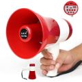 Handheld Lithium Battery Megaphone Handy Mic Megaphone 619U with Record Siren USB TF Card. 