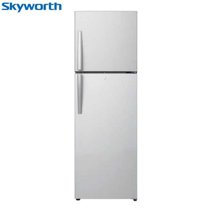 SKYWORTH Silver Color Double Door 275 Ltr Refrigerator Model No. SRD-325WTBI