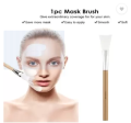 Face Mask Applicator Brush With Wooden Handle. 