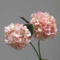 Pink Floral Arrangement Artificial Hydrangea Blue Silk Faux Blooms for Diy Projects Gift Indoor. 
