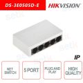 Hikvision 5 Port Gigabit Unmanaged Switch DS-3E0505D-E. 