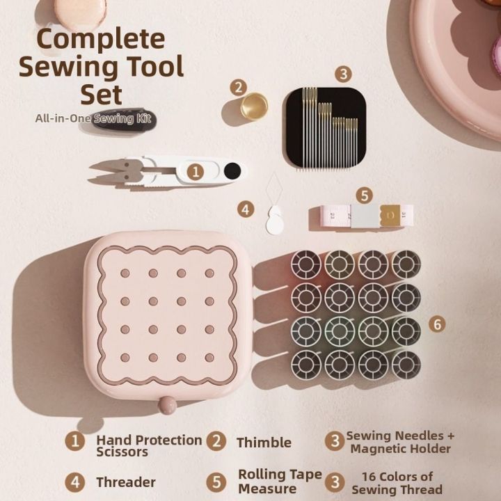Lightweight%20Portable%20Mini%20Sewing%20Box%20Set%20Cookie%20Shape%20Partitioned%20Magnetic%20Needle%20Thread%20Box%20Threads%20Measuring%20Tape%20Home%20Sewing%20Box%20Travel%20-%20Image%203