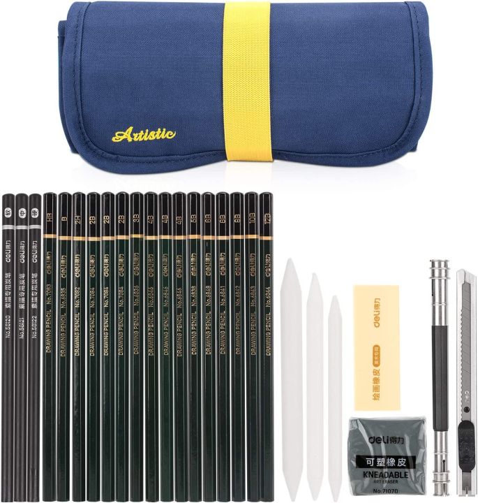 Sketch%20Tool%20Kit%20Set/%20Sketch%20Pencils%20and%20Tools%20Sets%20%20(27%20Pcs%20)%20Set%20By%20Mitrata%20-%20Image%204