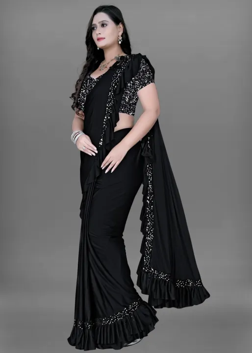 Solid%20Plain%20Bollywood%20Silk%20Blend%20Saree%20For%20Women%20-%20Image%203
