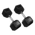 15 Kg Rubber Hex Dumbbells 1 pair Total 30Kg. 