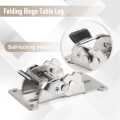 2PCS 0-90-180 Degree Self-Locking Folding Hinge Table Legs Folding. 