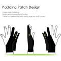 (GGBR) 15 Pack Artist Gloves for Tablet Digital Drawing Glove Two Fingers Thicken Palm Rejection Glove for Graphics Pad (M). 