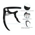 Guitar Capo Guitar Accessories Trigger Capo with 6 Free Guitar Picks for Acoustic and Electric Guitars - Also Ukulele and Banjo Capos (Black). 