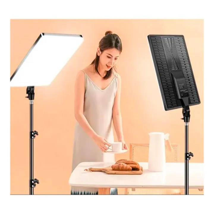 RL24%20LED%20Video%20Light%20Panel%20Light%20With%20Tripod%20Square%20Diffuser%20Light%20With%20Stand%20Photography%20Lamp%20-%20Image%204