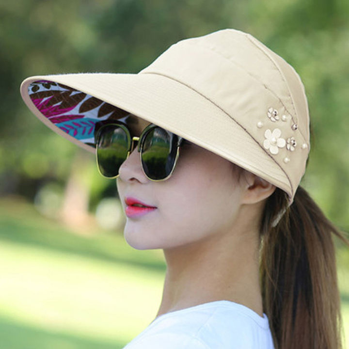 Fashion Womens Ladies Summer Vacation Wide Brim Foldable Sun Hat