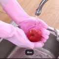 Vylon Magic Reusable Silicone Gloves with Wash Scrubber, Heat Resistant, for Cleaning, Household, Dish Washing, Washing the Car. 