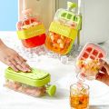 Ice Cube Water Bottle – 2-in-1 Tray & Drink Cup with Lid, Straw & Strap. 