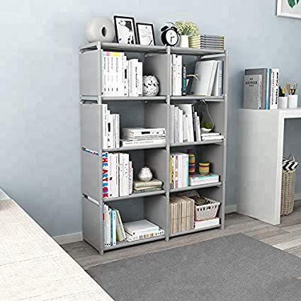 4 Layers Bookshelf Storage Book Rack for Books (8-Cubes)