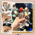 Kitchen accessories Stainless Steel Spoon Cute Ball Coffee Spoon Ice Cream Dessert Tea Stirring Spoon For Picnic Kitchen Accessories JUE. 