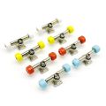 Spreeshop 2Pieces Finger Skateboard Deck Bracket Alloy Parts for Mini Finger Board Roller Skate Scooter Model,Yellow. 