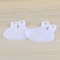 HOT 2pcs=1pair Gel Forefoot Metatarsal Toe Silicone Spreader Cushion Half Yard Orthotics Pad Foot Care Straightener Pain Relief. 