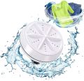 Portable Mini Washing Machine Ultrasonic Turbine Clothes Washer. 