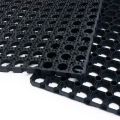 Black Rubber Hollow Door Mat 45 X 75CM. 