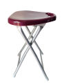 Folding Stool With Handle (Color Maroon Wine). 