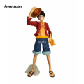 Aweisuan IUQXU Anime One Piece Luffy Straw Hat Big Standing Ver. Figure OP PVC Action Figures Luffy Zoro Snaji Model Toys Children Gifts 25cm. 