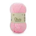 Ganga Double Knit Yarn 100gm Pink | Olivia Double Knit Yarn | Yarn For Knitting - Double Knit - 100g | Made In India. 