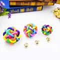 Wiggle Ball Cat Dog Toy, Dog Toys Pet Colorful Interactive Ball with Bell, 5 Sizes Wiggle Toy Balls, Dog Ball Puppy Supply, Interactive Dog Cat Ball. 