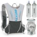 INOXTO 5L Hydration Vest Backpack Water Running Vest Pack with 1pc 1.5L Water Bladder and 2pcs 450ml Soft Water Bottles. 