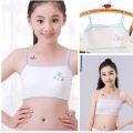 Teenage Bra - Soft 6-14 Years Student Cotton Cute Bralette Underwire Free - 1 piece. 