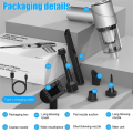 Handheld Vacuum Cordless Gray ABS 6000PA Powerful Car Vacuum Cleaner for Home,Pet Hair,Car. 
