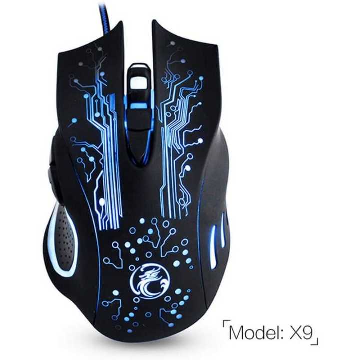 IMice X9 Gaming Mouse 2400DPI LED Optical USB Wired Gamer Mouse