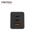 Fantech Charger Cwg301 2Xpd + Qc 65W Black. 