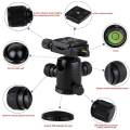 Mjack? ZM-03 Photography Tripod Ball Head Ballhead+Quick Release Plate Pro Camera Tripod. 