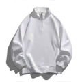 Men's Soft Feel Cotton Half-Zip Pullover Summer Wear. 